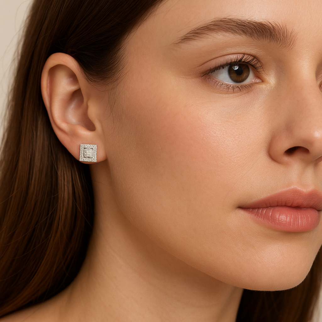 Glimmer Pulse Diamond Earrings
