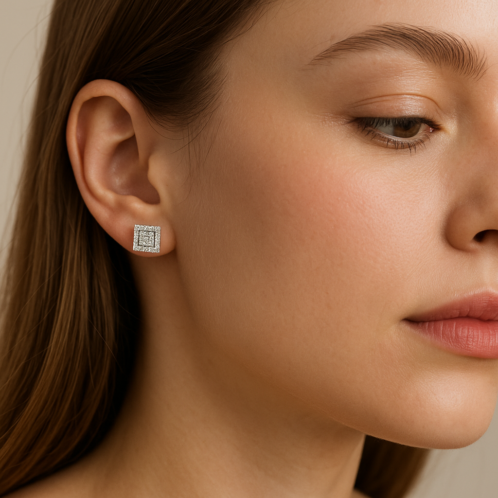 Bold Horizon Diamond Earrings