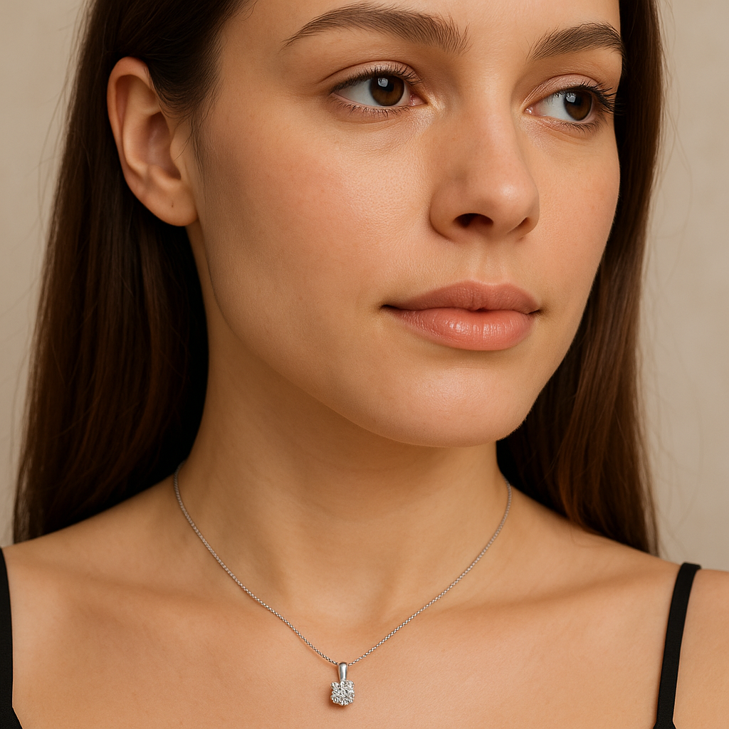 Luminous Charm Diamond Pendant