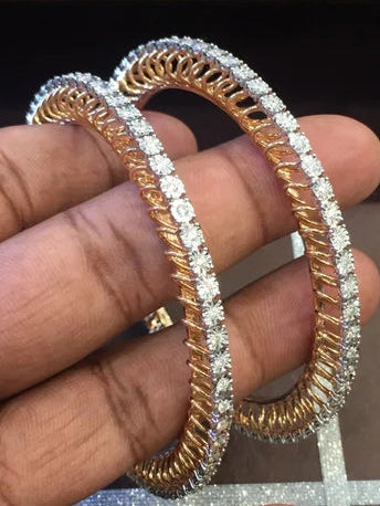 Starlit Embrace Diamond Bangles