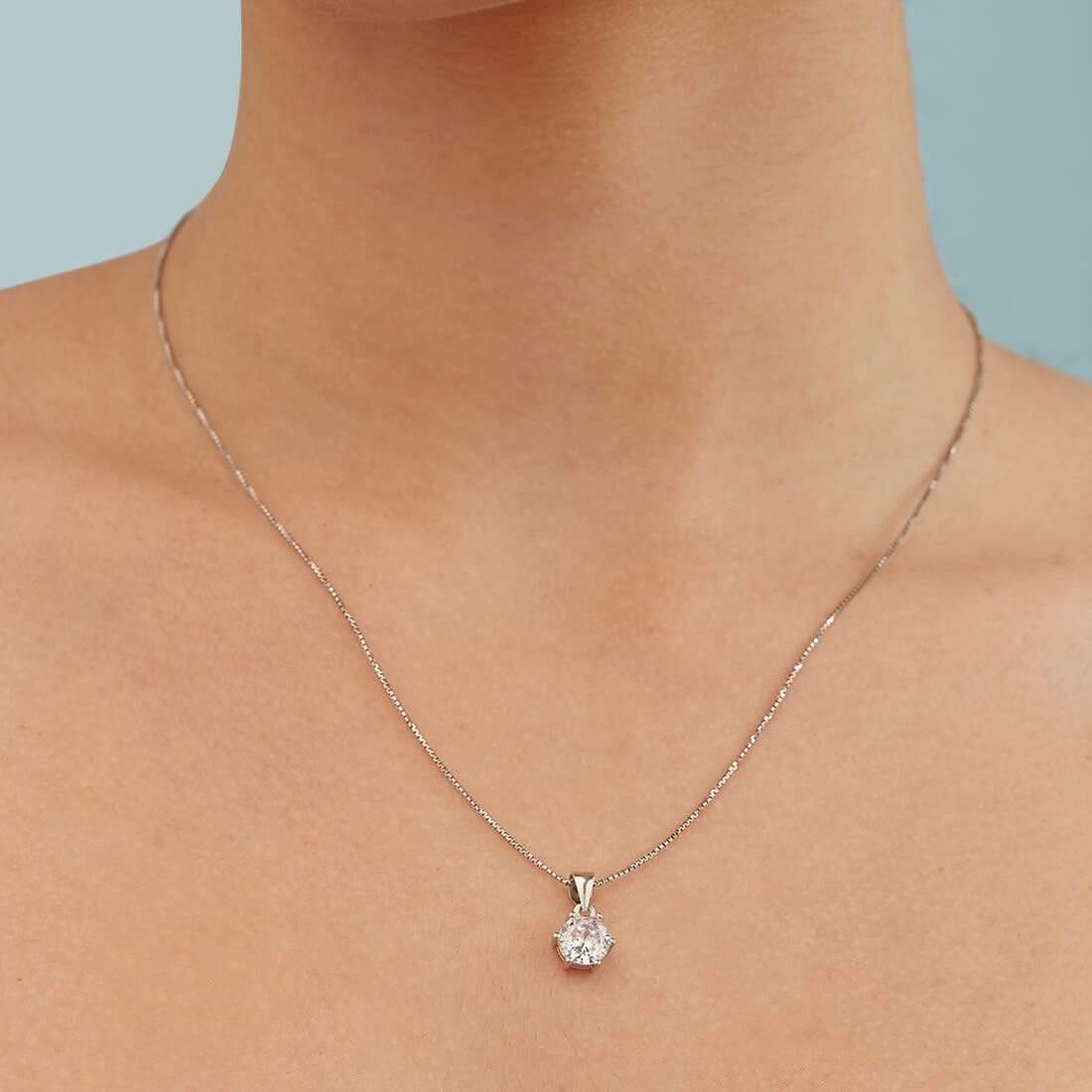 Sleek Shine Diamond Pendant
