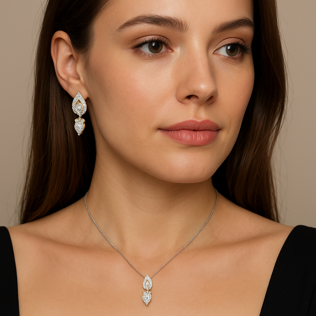 Elixir Droplet Diamond Pendant