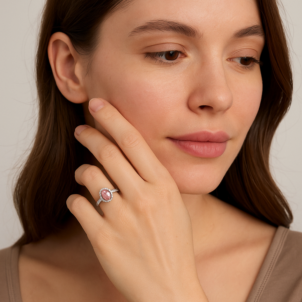Heart of Pink Diamond Ring