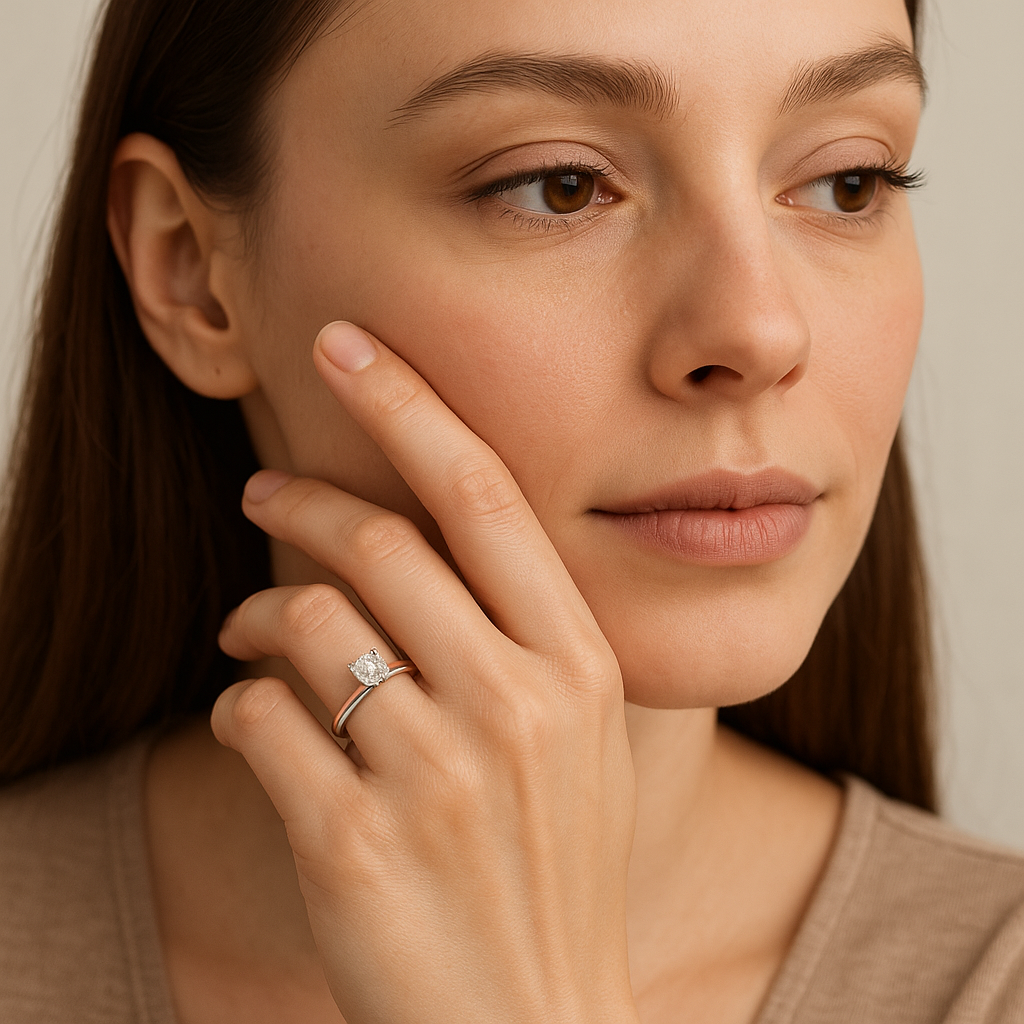 Blush Blind Diamond Ring