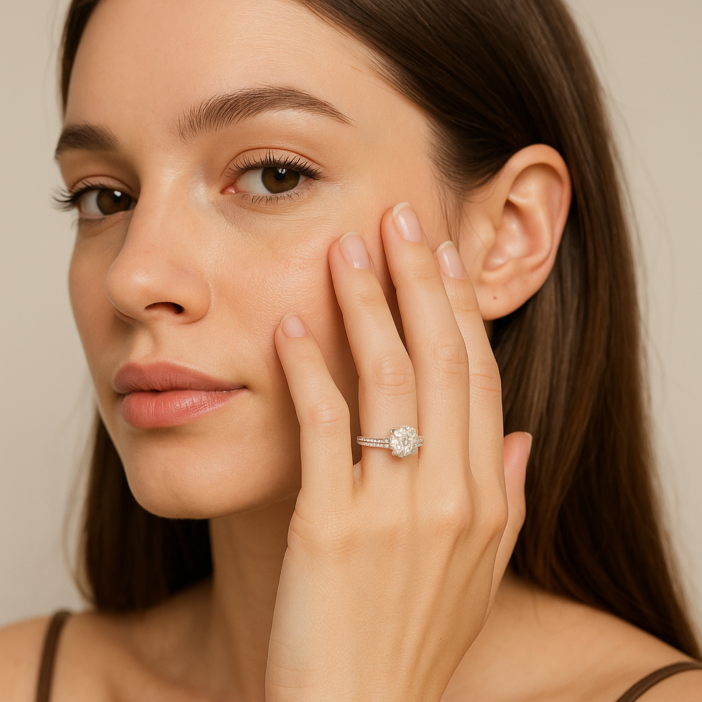 Cathedral Tapered Diamond Ring