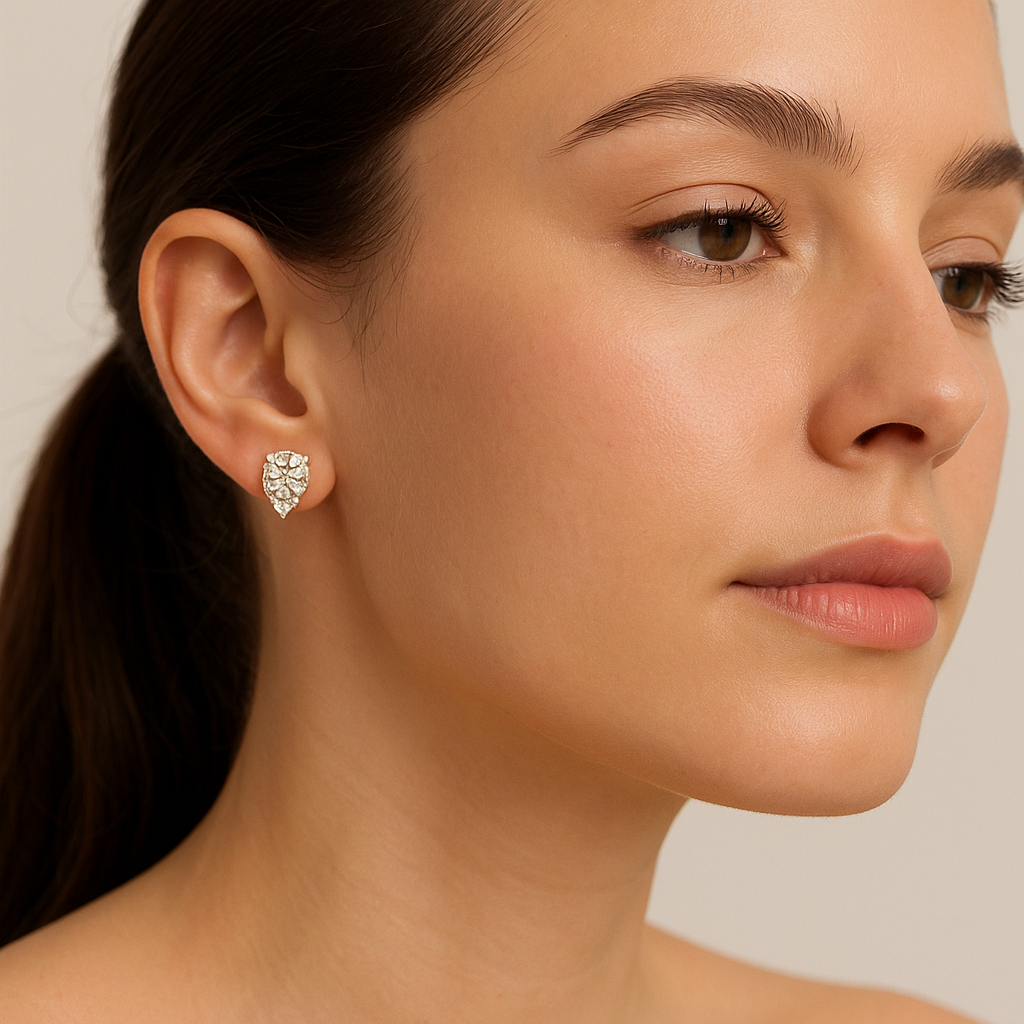 Crystal Swing Diamond Earrings