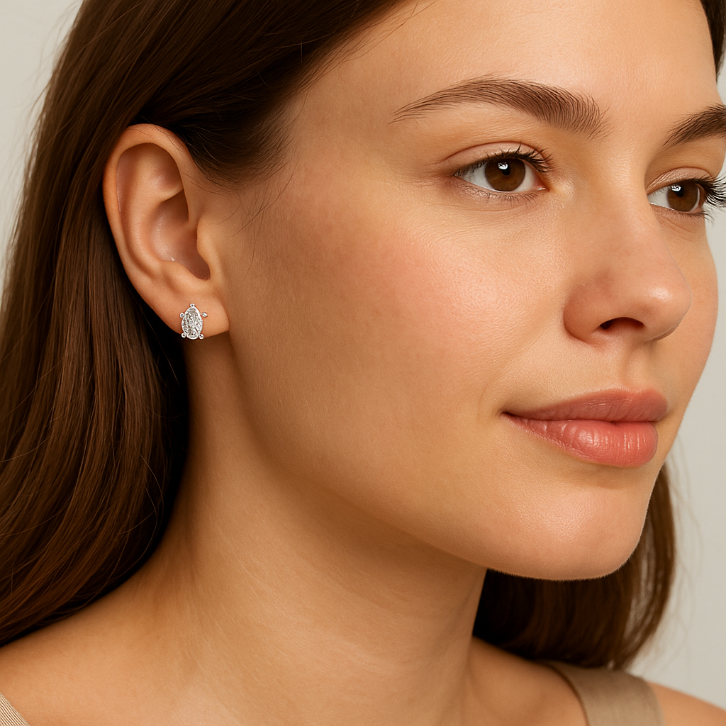 Swiveling Star Diamond Earrings