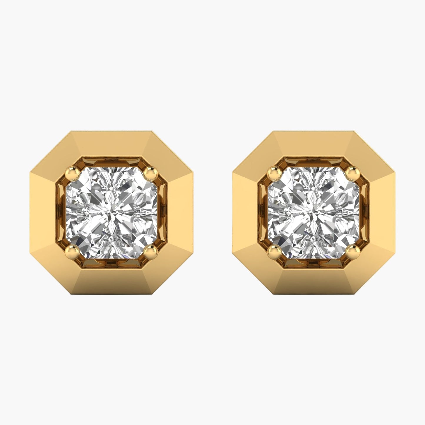Crystal Prism Diamond Earrings