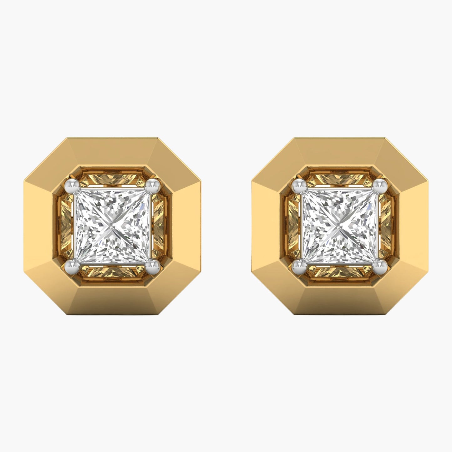 Princess Glam Diamond Earrings