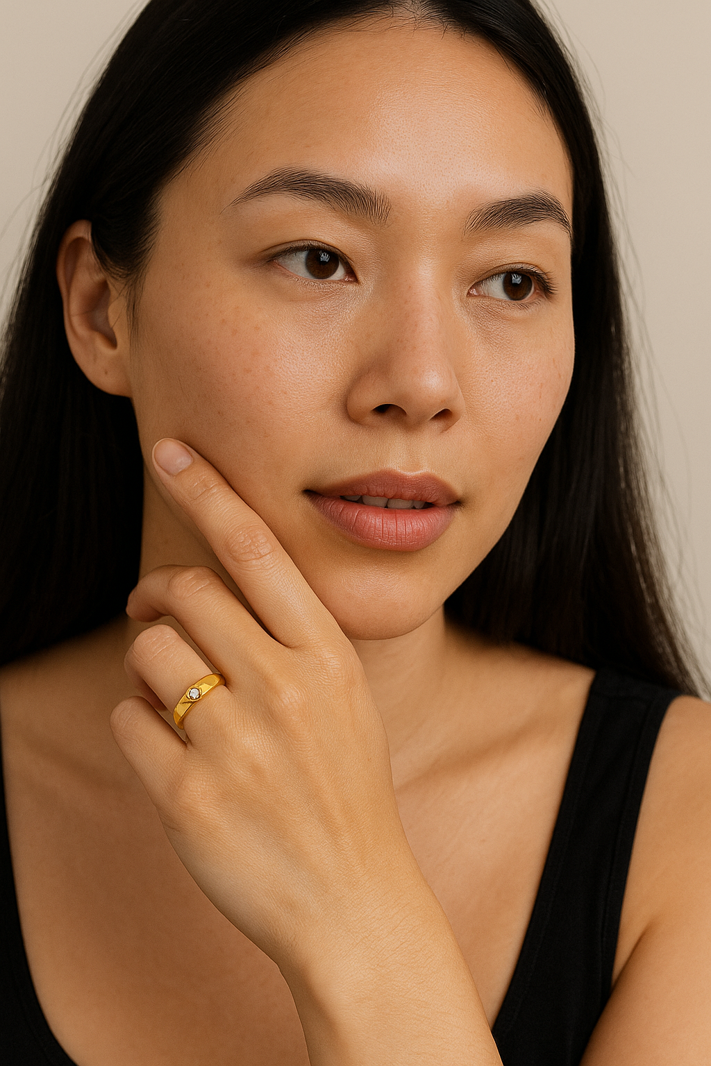 Enticing Crest Diamond Ring