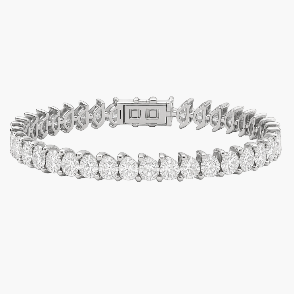 Moonflower Glow Tennis Diamond Bracelet