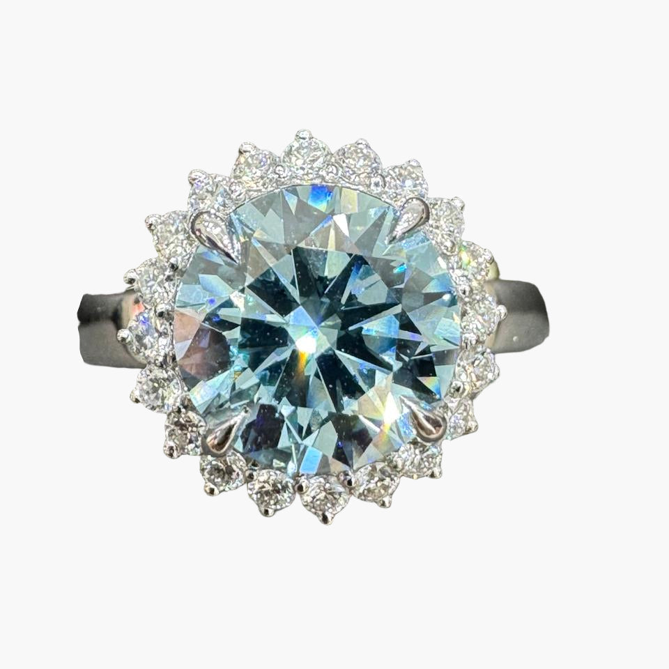 Blue Sparkle Diamond Ring