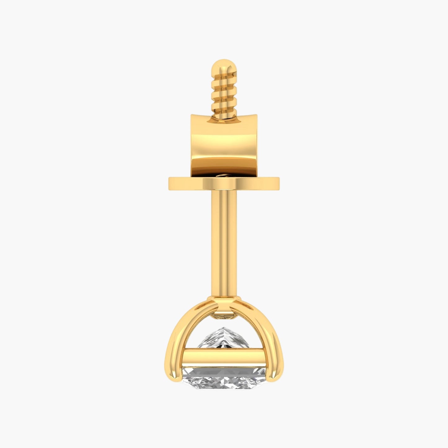 Boxed Power Men Diamond Earring