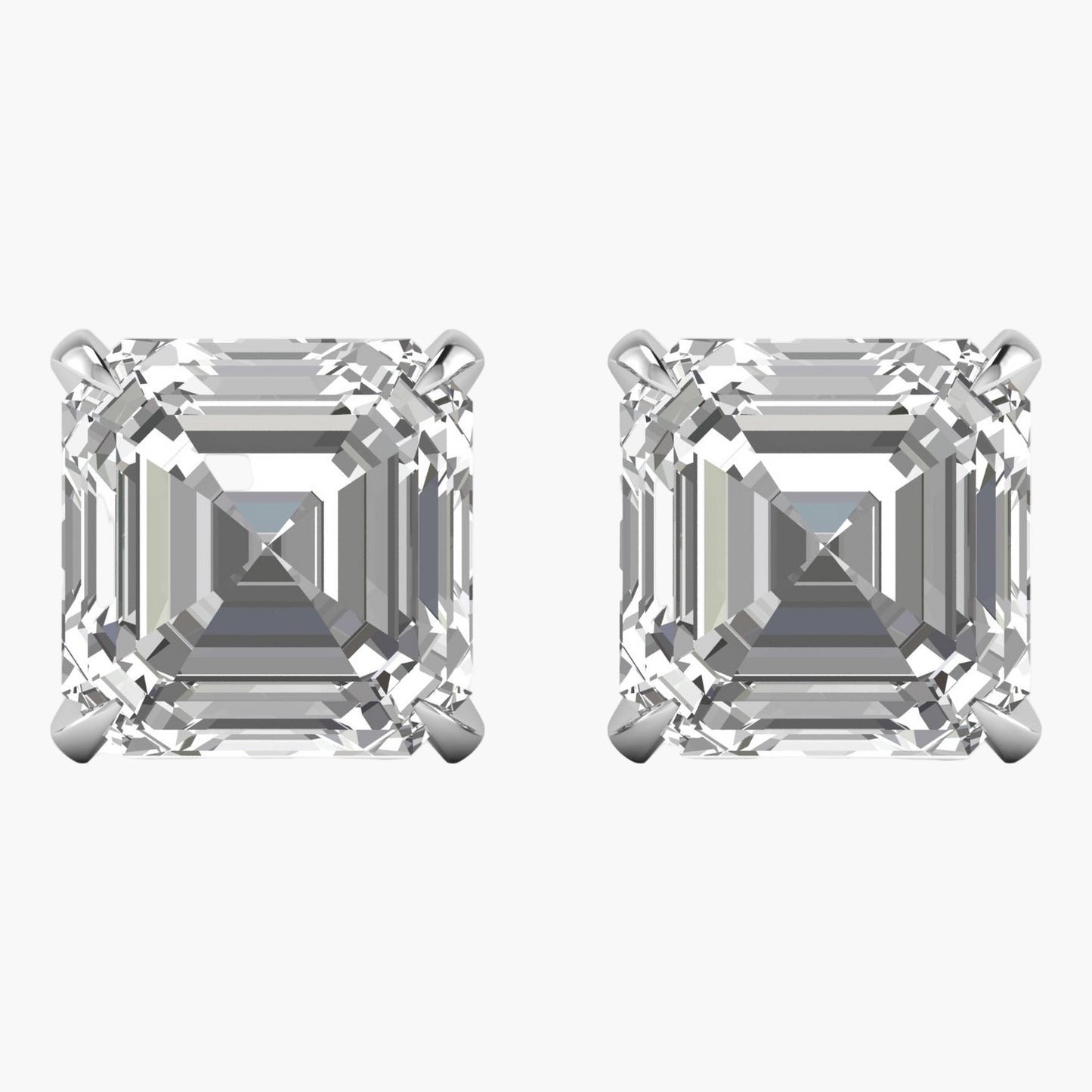Impeccable Asscher Diamond Earrings
