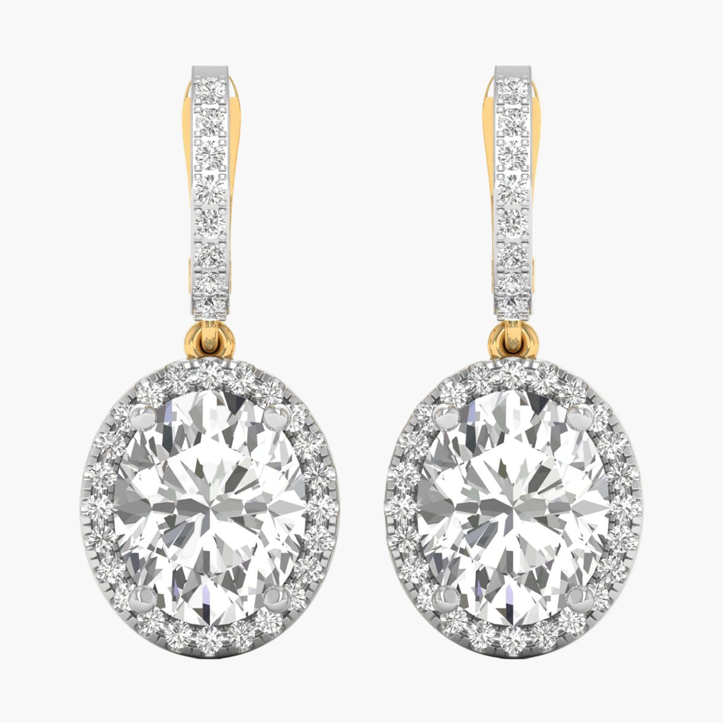 Glamour Drop Diamond Earrings