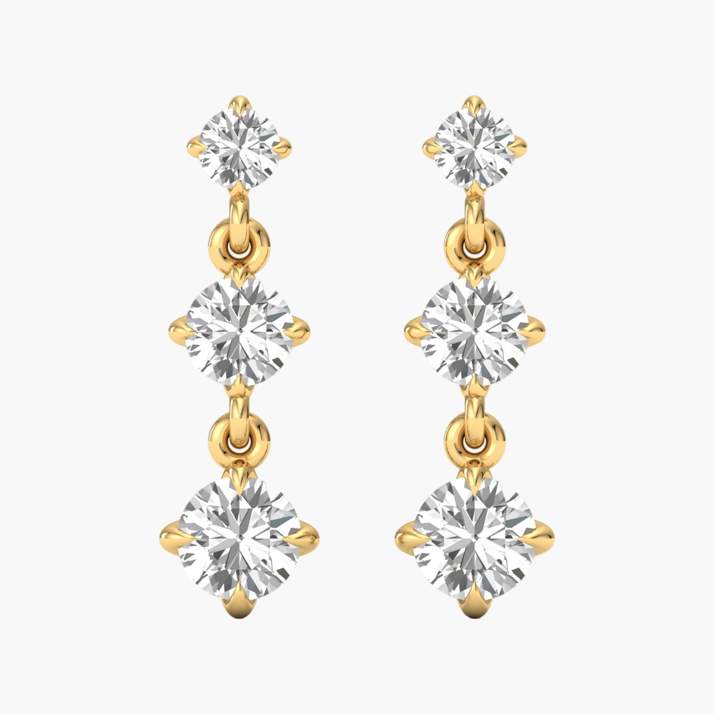 Three Promises Diamond Earrings