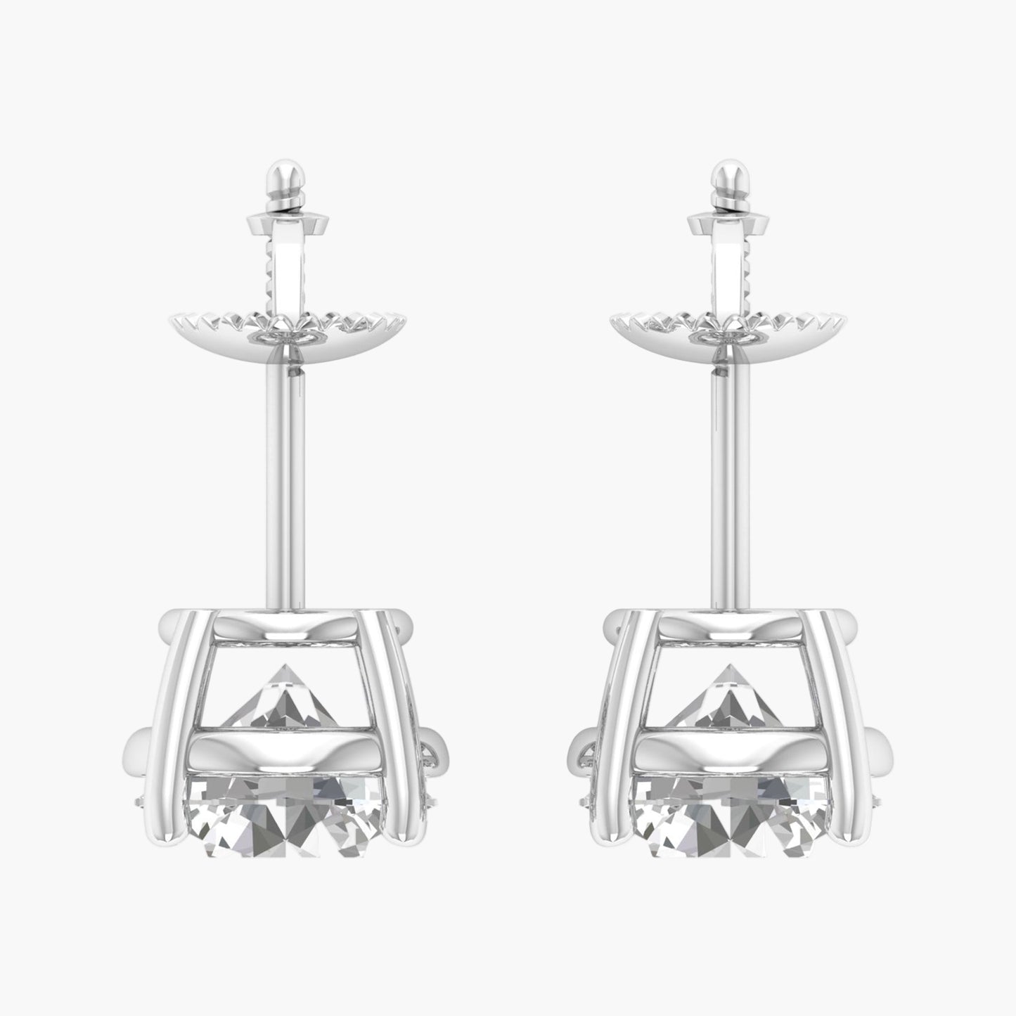 4 Carat Sparkle Diamond Earrings