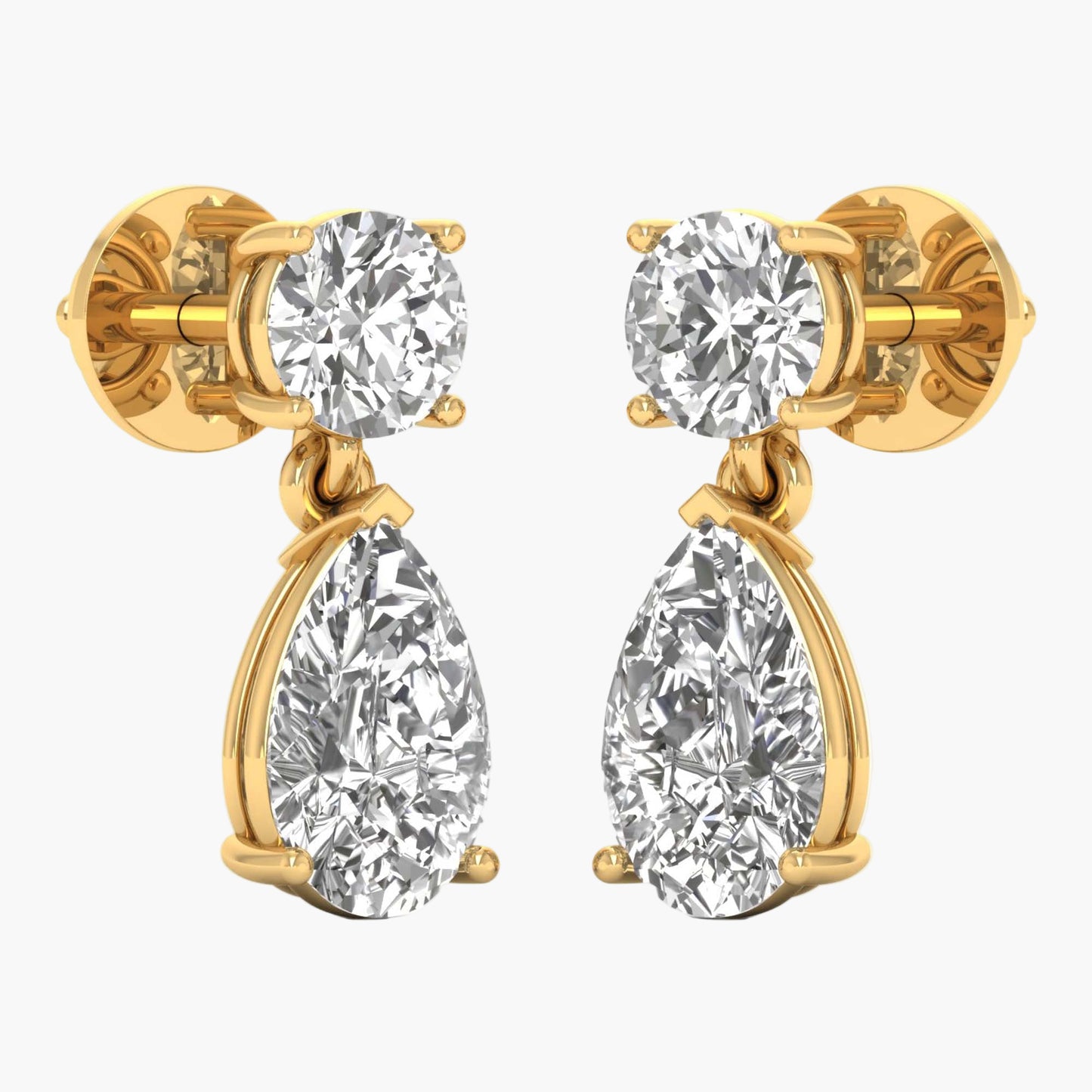 Empire Circles Diamond Earrings