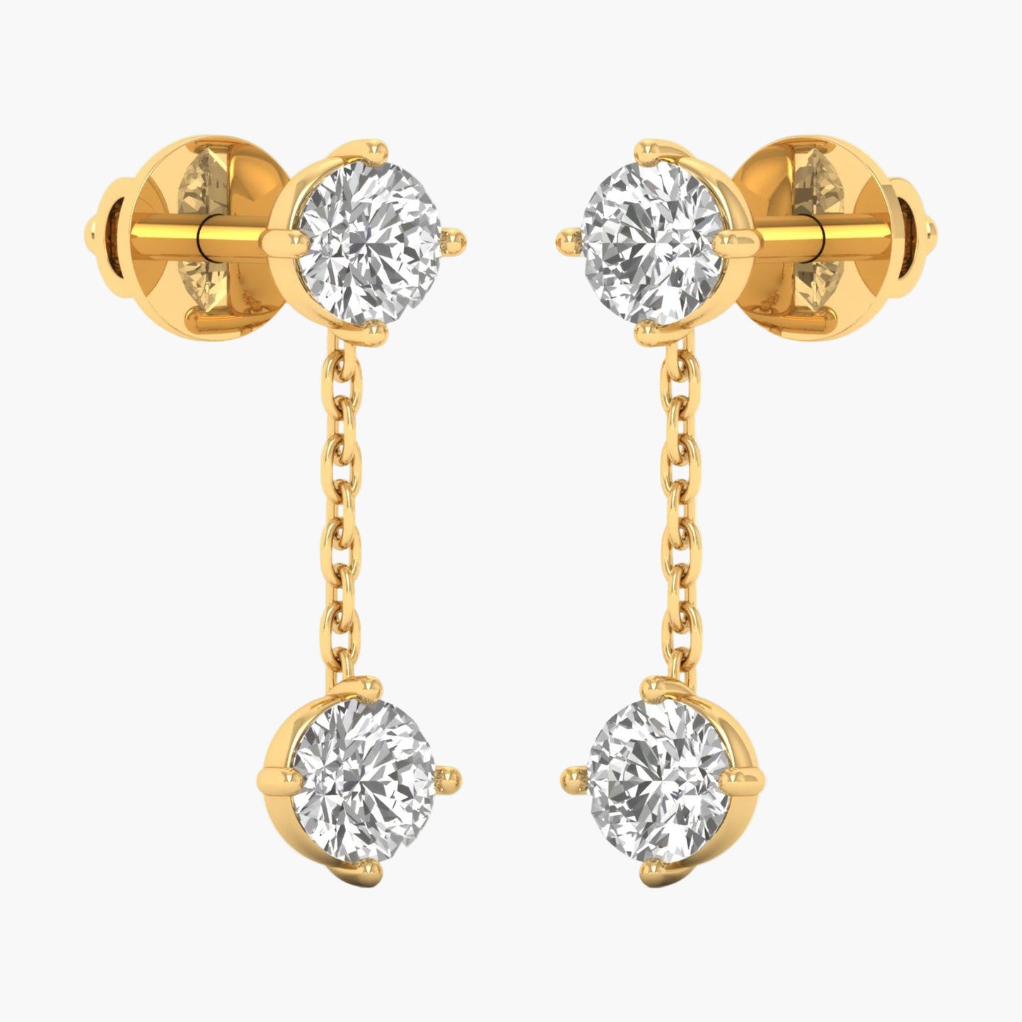 Moonlight Drizzle Diamond Earrings
