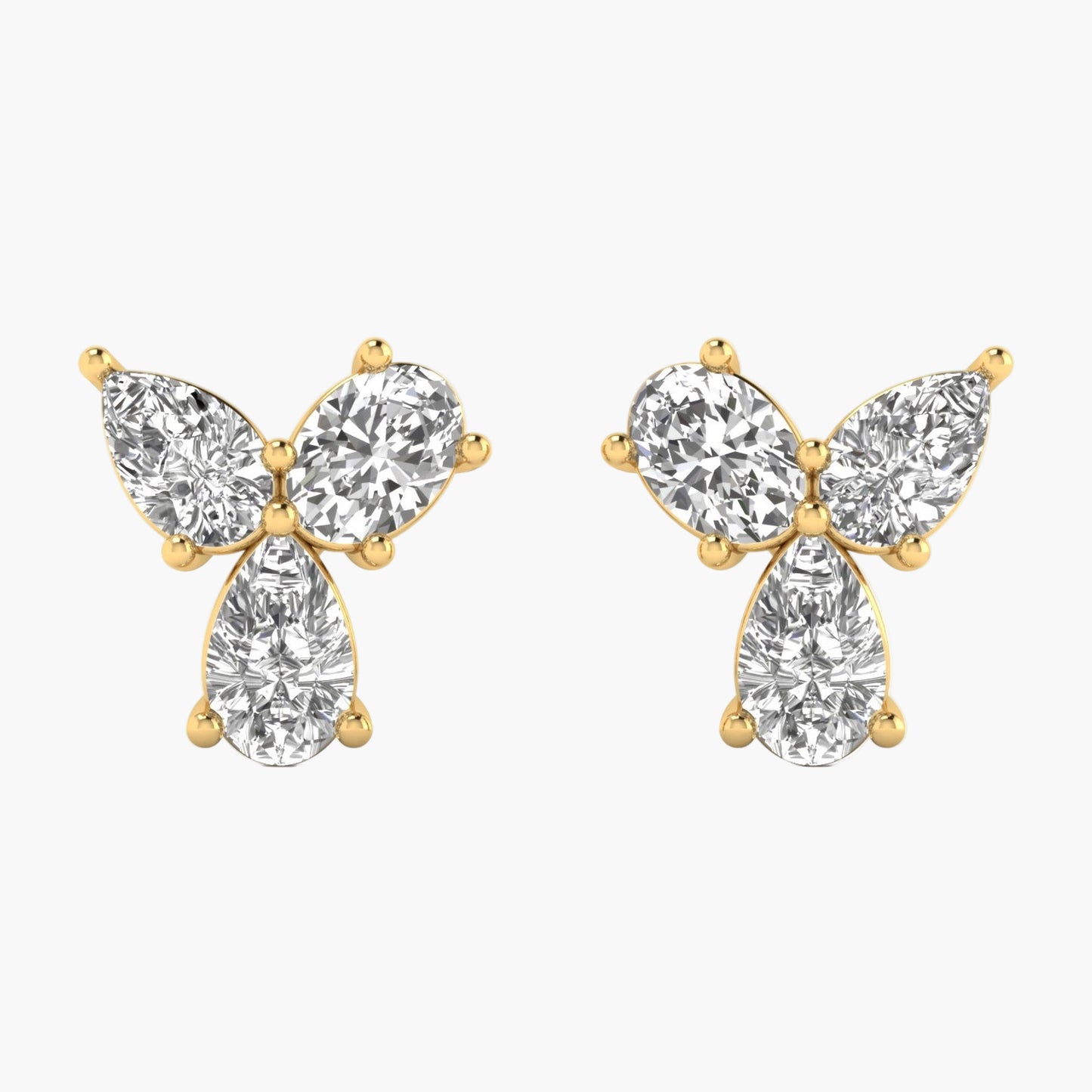 TriFusion Diamond Earrings