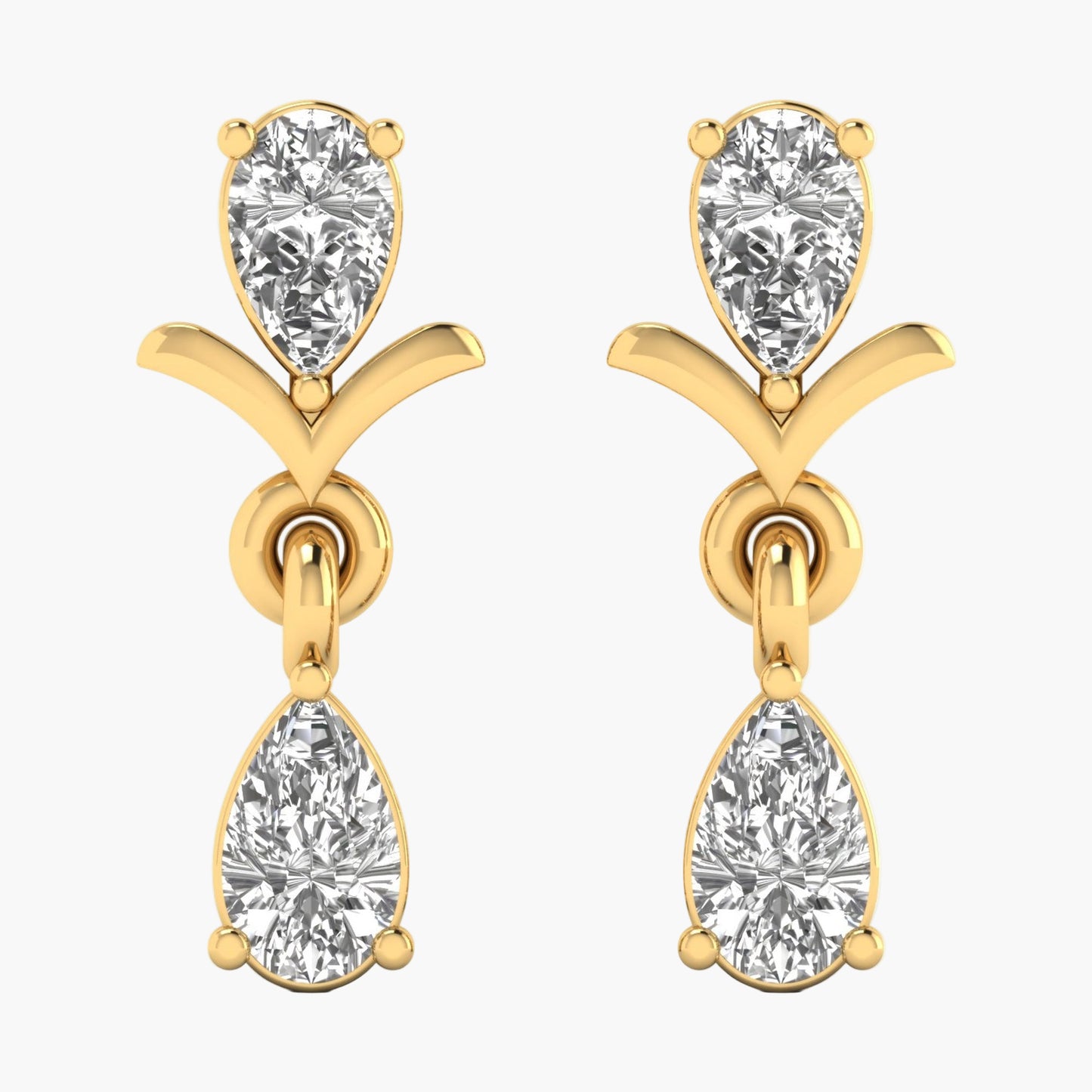 Luxury Redefined Drop Diamond Earrings