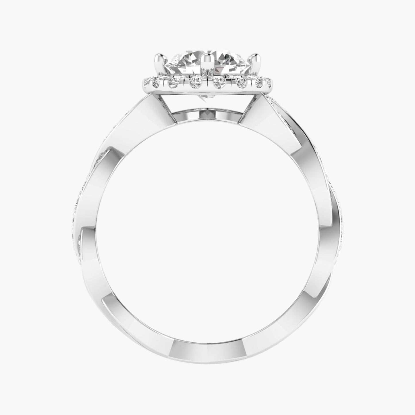 Braided Bespoke Diamond Ring