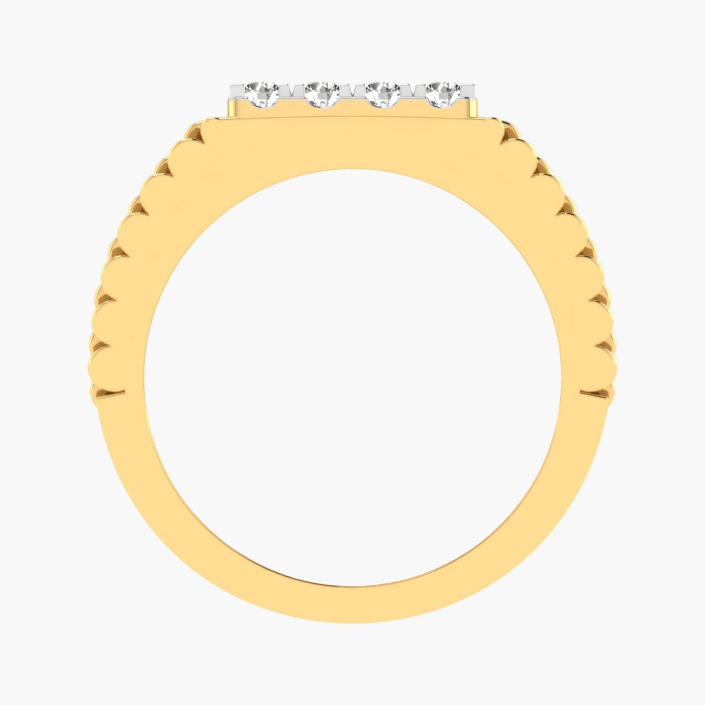 Sceptre Loop Men Diamond Ring