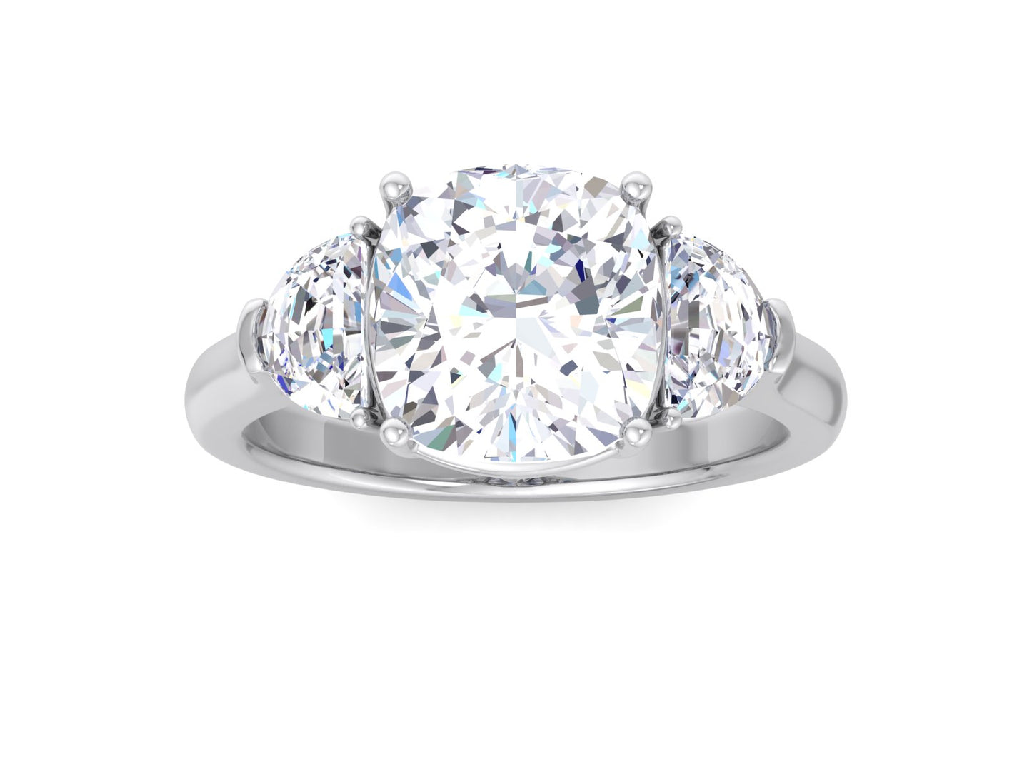 Charmora & Half Moon Diamond Ring