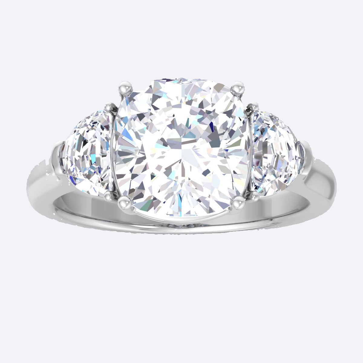 Charmora & Half Moon Diamond Ring