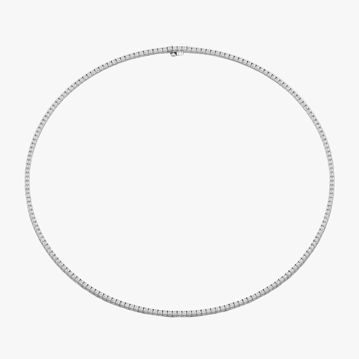 Eclipse Curve Diamond Necklace
