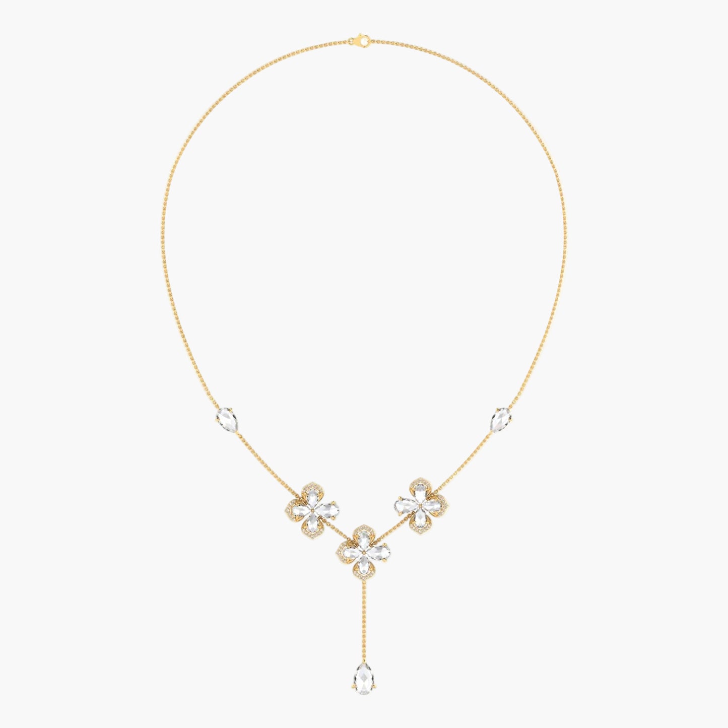 Brassicaceae Diamond Necklace