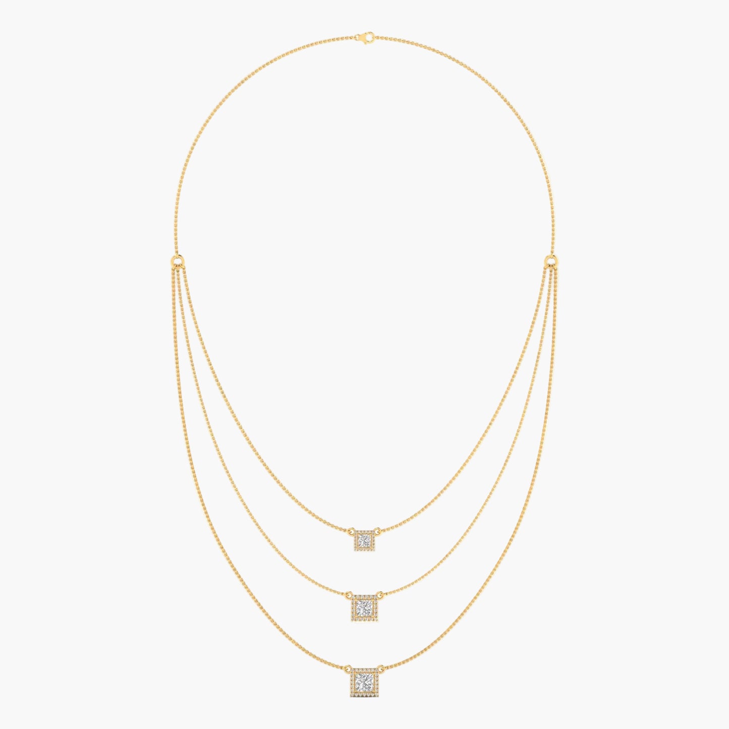 Trio Trouble Diamond Necklace