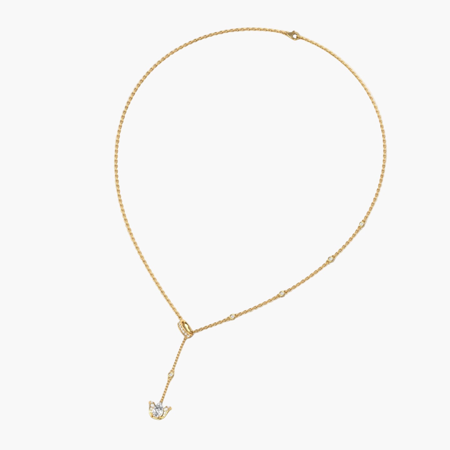 Lotus Petralis Diamond Necklace