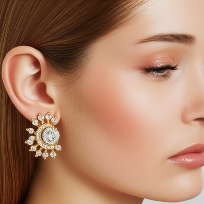 Mystic Magnolia Diamond Earrings