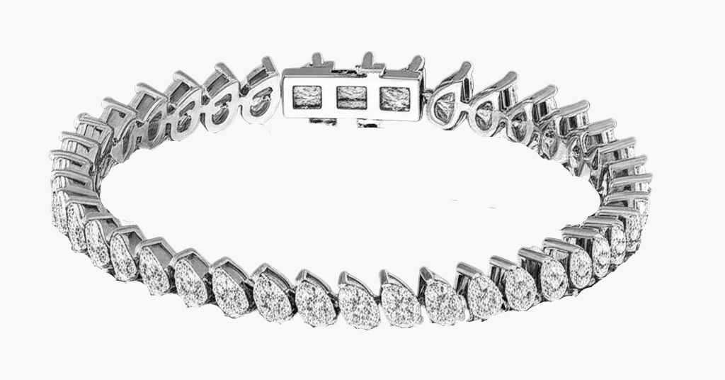 Assembled Petal Diamond Bracelet