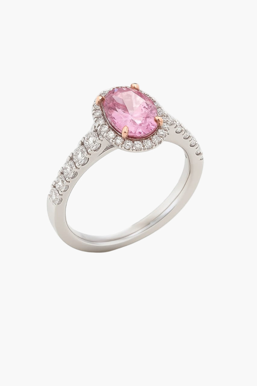 Heart of Pink Diamond Ring