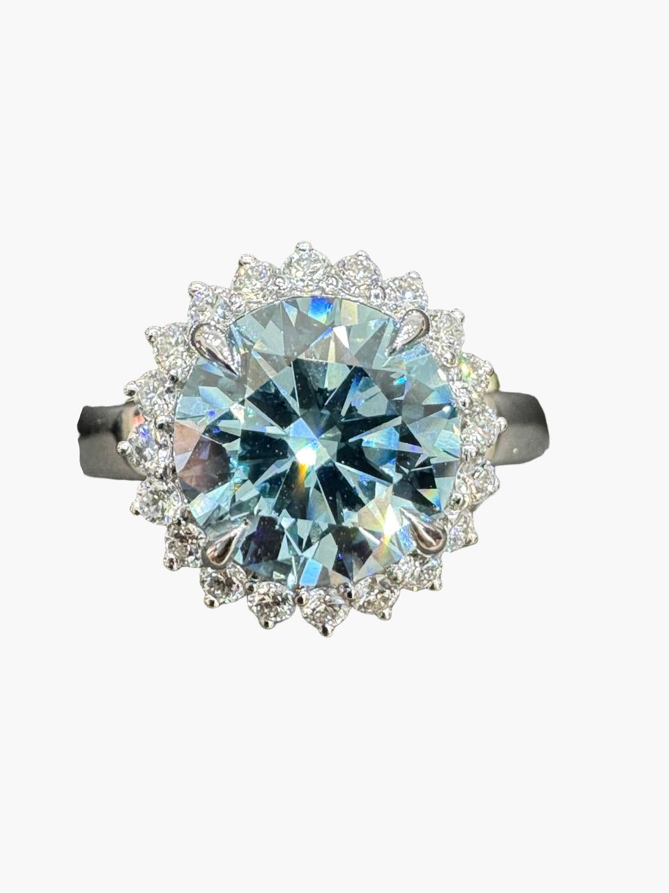 Blue Sparkle Diamond Ring