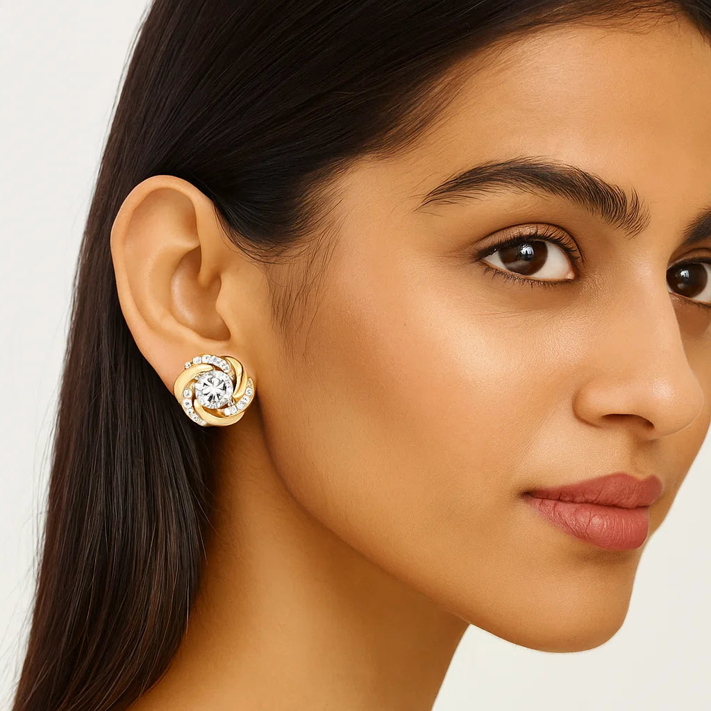 Wildflower Weights Diamond Earrings