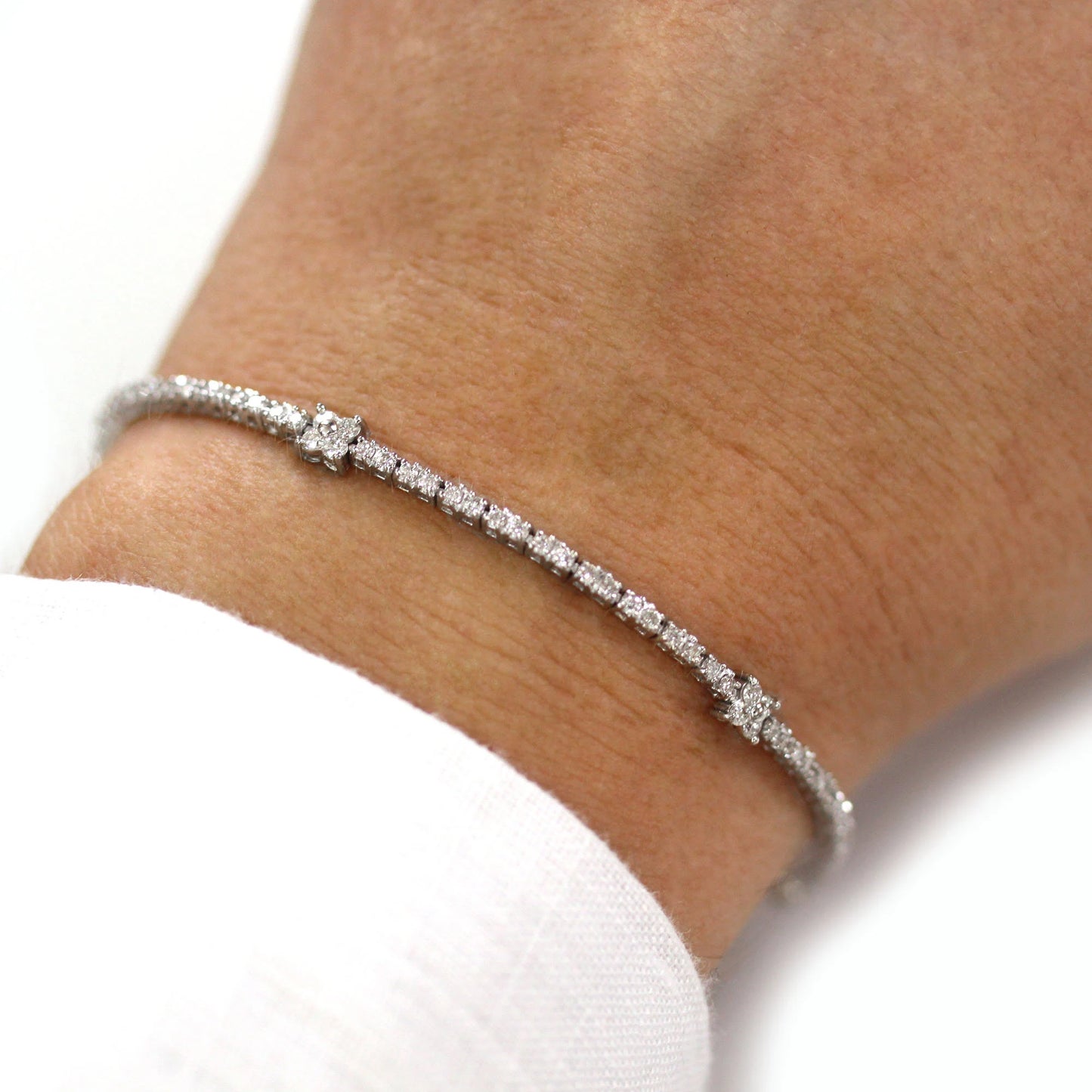 Vivid Victory Men Tennis Diamond Bracelet