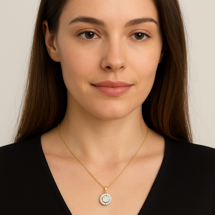 Solitaire Pendant between 3-4 carat