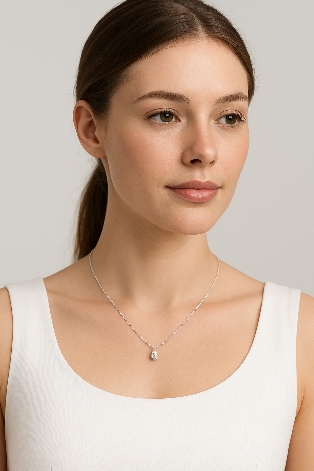 Solitaire Necklace between 3-4 carat