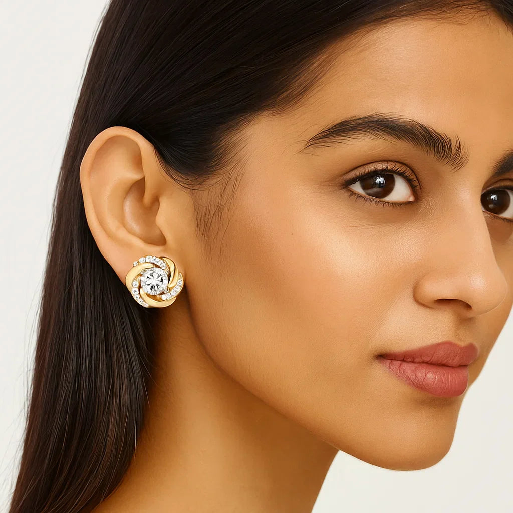 Solitaire Earrings between 3-4 carat