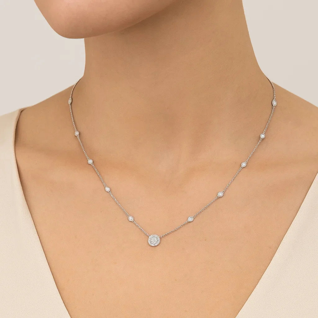 Solitaire Necklace between 1-2 carat