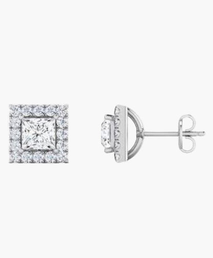 Crystal Axis Diamond Earrings