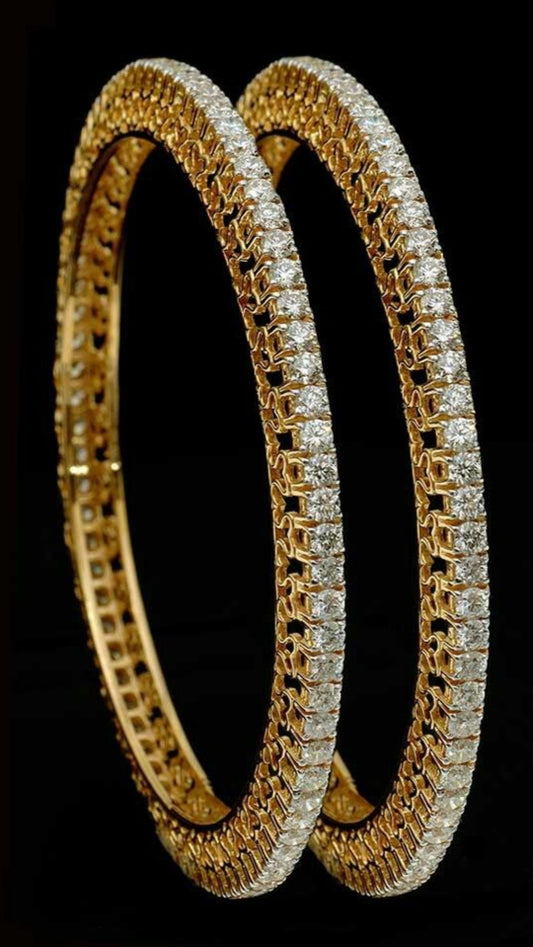 Starlit Embrace Diamond Bangles