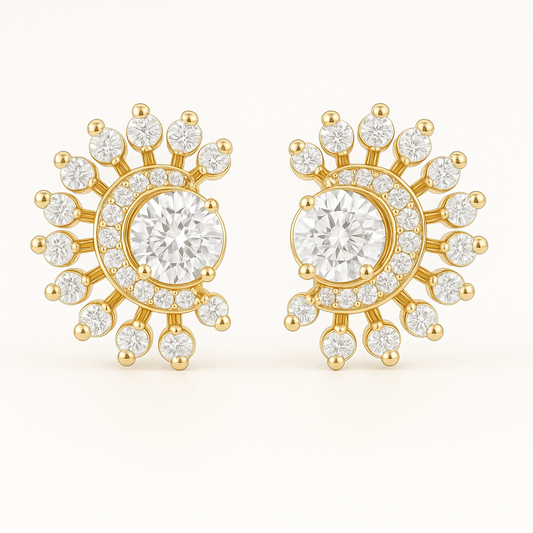 Mystic Magnolia Diamond Earrings