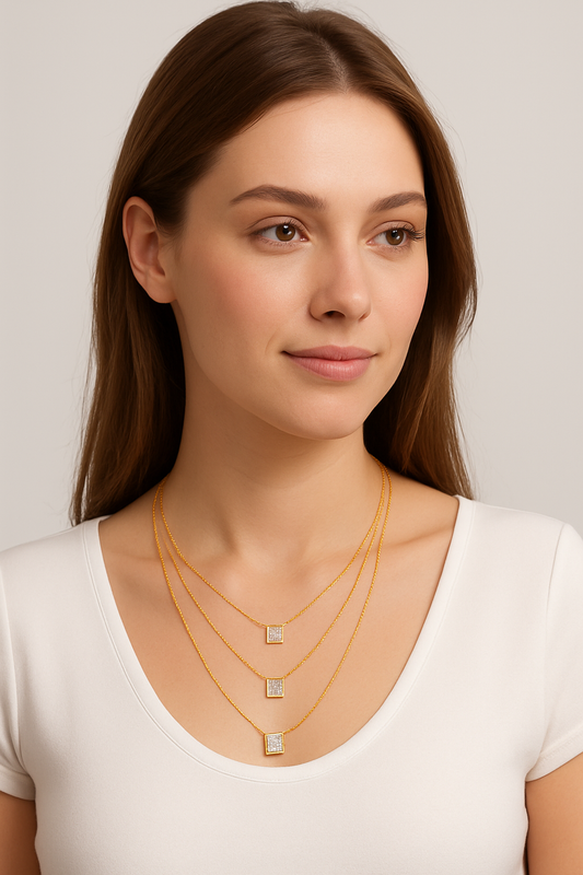 Trio Trouble Diamond Necklace