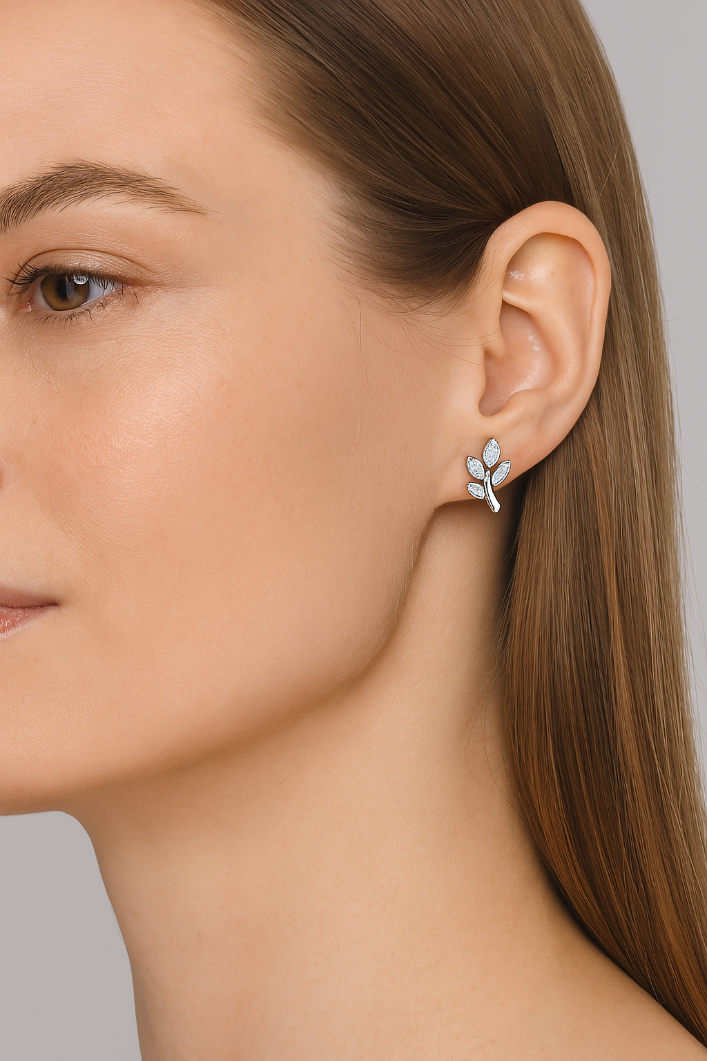 Infinity Petals Diamond Earrings