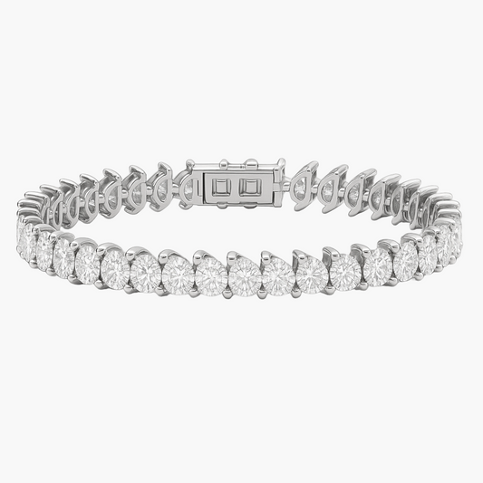Moonflower Glow Tennis Diamond Bracelet