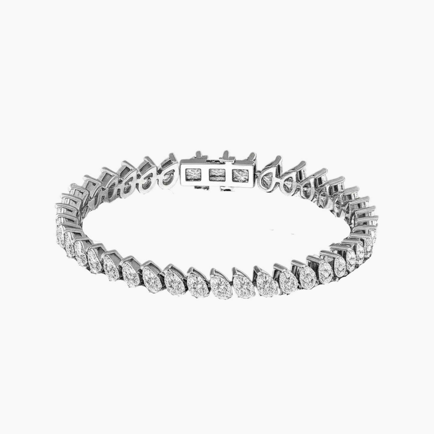 Assembled Petal Diamond Bracelet